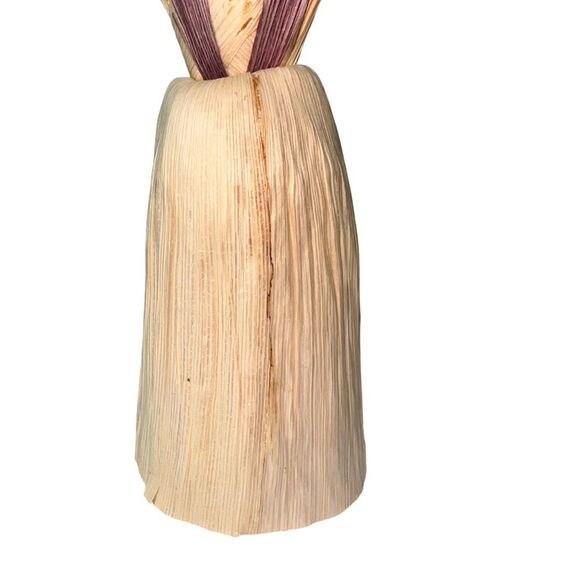 2 Corn Husks Dolls Women Vintage Natural Primative - Picture 4 of 14